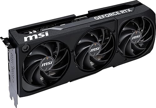 MSI Gaming RTX 5080 16G Shadow 3X OC Graphics Card (16GB GDDR7, 256-bit, Extreme Clock TBD MHz, DisplayPort x 3 2.1a, HDMI 2.1b, NVIDIA Blackwell Architecture)