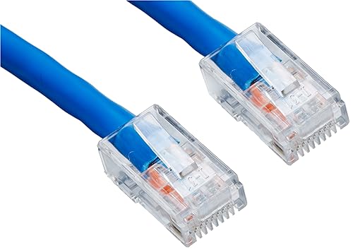 C2G 04099 Cat6 Cable - Non-Booted Unshielded Ethernet Network Patch Cable, Blue (25 Feet, 7.62 Meters)