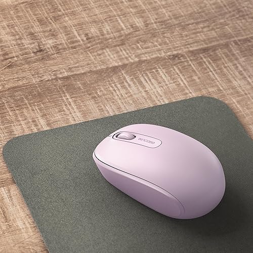 Incase Wireless Mobile Mouse 1850 – Designed by Microsoft – Compact, Comfortable, Right/Left Hand Use, 6-Month Battery Life, Nano Transceiver, Works with Mac/Windows 8/10/11 (Light Orchid)