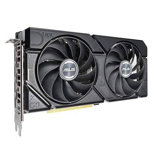 ASUS Dual GeForce RTX™ 4060 EVO OC Edition 8GB GDDR6 (PCIe 4.0, 8GB GDDR6, DLSS 3, HDMI 2.1a, DisplayPort 1.4a, Axial-tech Fan Design, 0dB Technology, Dual BIOS, Auto-Extreme Technology, and More)