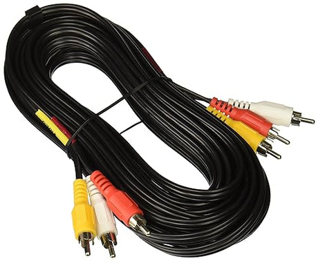 C2G Legrand - C2G Video Audio Cable, Black Audio Cable, 25 Foot A/V Cable, DVI Composite A/V Cord, 1 Count, C2G 40450