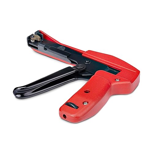 StarTech.com Nylon Cable Tie Gun, Zip Tie Cable Cutter/Installation Tool, Zip Tie Tensioning/Tightener, TAA Compliant