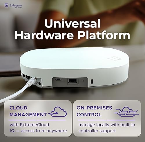 AP4000-WW Tri-Radio Indoor Wi-Fi 6E Access Point - 2.4GHz/5GHz/6GH, Multi-OS Support, Cloud-Managed with ExtremeCloud IQ, High-Density Performance