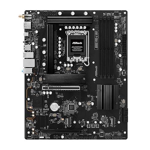 ASRock B860 Pro A WiFi 6E Intel Core Ultra DDR5 8666 MHz 256GB M.2 LGA1851 ATX Motherboard BIOS Flashback SATA3 6.0 Gb/s PCIe 5.0