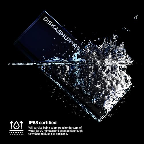 iStorage diskAshur M2 – PIN authenticated, Hardware encrypted USB 3.2 Portable SSD. Ultra-Fast, FIPS Compliant, Rugged & Portable. (2TB), Black (IS-DAM2-256-2000)