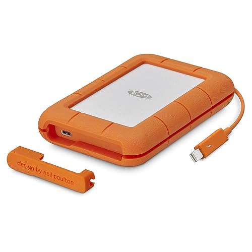 Lacie Rugged USB-C External Hard Drive 4000 GB Orange, Silver