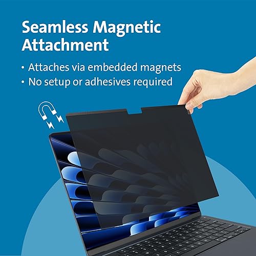 Kensington MagPro™ Elite Magnetic Privacy Screen for Apple MacBook Air 15 (M2/M3/M4, 2023 and newer)