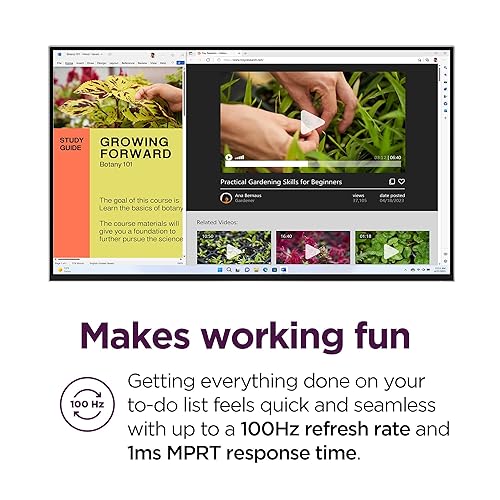 Lenovo L27h-4A Monitor, 23.8 QHD IPS Panel Display, 100Hz, HDR10, USB-C- Waves MaxxAudio®, 1ms MPRT, Cloud Grey NearEdgeless Design 27 QHD 100Hz USB-C