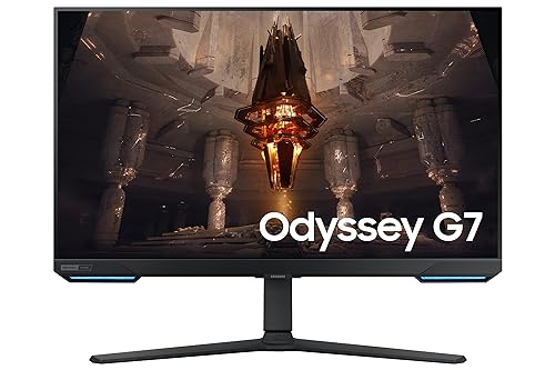 SAMSUNG Odyssey G70B Series 28-Inch 4K UHD Gaming Monitor, IPS Panel, 144Hz, 1ms, HDR 400, G-Sync and FreeSync Premium Pro Compatible, Ultrawide Game View - LS28BG702ENXGO LS28BG702ENXGO 28 inch