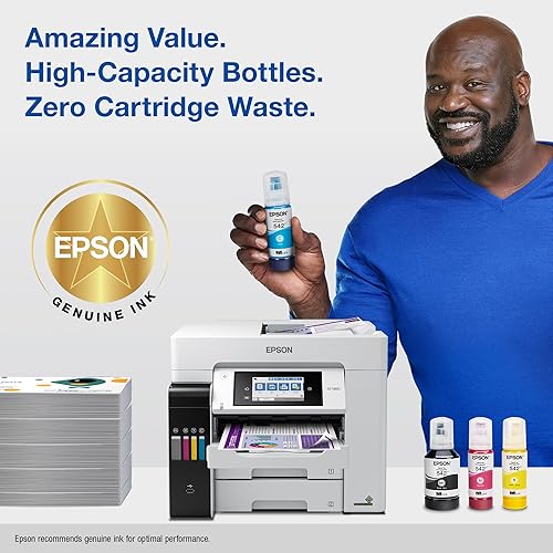 EPSON 542 EcoTank Ink Ultra-high Capacity Bottle Colour Combo Pack (T542520-S) Works with EcoTank Pro ET-5150, ET-5170, ET-5180, ET-5800, ET-5850, ET-5880, ET-16600, ET-16650
