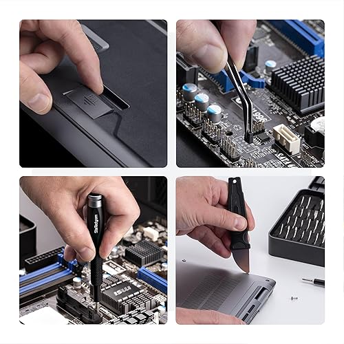 StarTech.com 40-Piece Computer Repair Toolkit for Laptop, PC, Electronics, 30-Bit Screwdriver Set, Magnetic Tray, Pry Tools