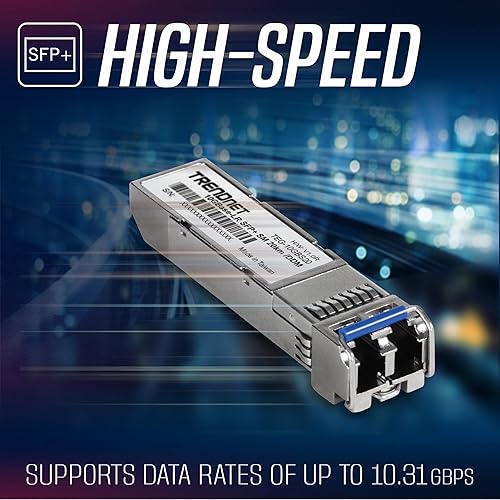 TRENDnet TEG-10GBS20, SFP+ Single Mode LC Module (20km), Lifetime Protection