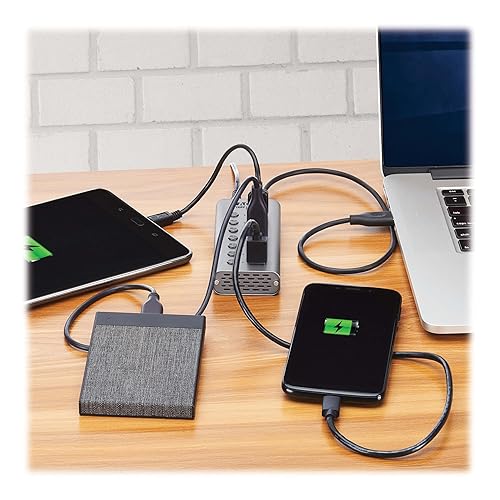 Eaton Tripp Lite Series USB C Hub 3.2 Gen 1 with 7 USB-A Ports and Individual On/Off Switch, 5 Gbps Data Transfer, Plug-and-Play, USBC Laptop Docking Station, 3-Year Warranty (U360-007-SW)