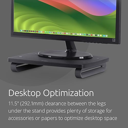 Kensington SmartFit Monitor Stand Plus for up to 24” Screens - Black (K52786WW)