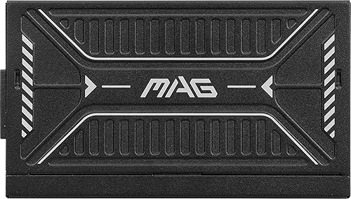 MSI MAG A1000GLS PCIE5 Gaming Power Supply - Full Modular - 80 Plus Gold Certified 1000W - Compact Size - ATX 3.1 and PCIE 5.1 Ready - 10 Year Warranty MAG A1000GLS PCIE5 1000W Gold