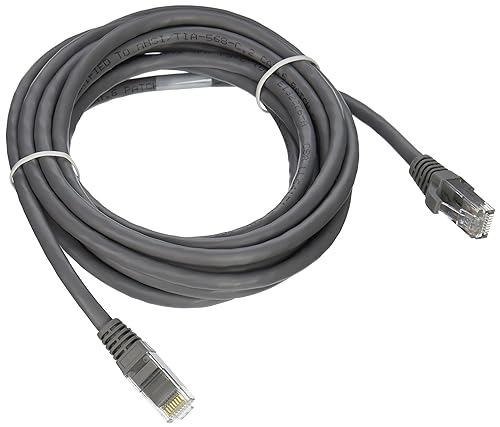 C2G Legrand Cat6 Ethernet Cable, Snagless Unshielded Cat6 Patch Cable, Gray Network Patch Cable, 12 Foot Snagless UTP Ethernet Cable, 1 Count, C2G 03970 UTP 12 Foot (Pack of 1) Grey