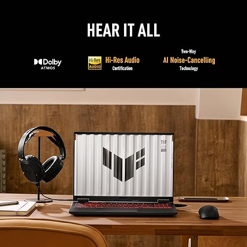 ASUS TUF Gaming A16 (2024) Gaming Laptop, 16” FHD+ 16:10 165Hz Display, AMD Ryzen™ AI 9 HX 370, NVIDIA® GeForce RTX™ 4060, 16GB LPDDR5X, 1TB PCIe Gen4 SSD, Wi-Fi 6E, Windows 11, FA608WV-DB94
