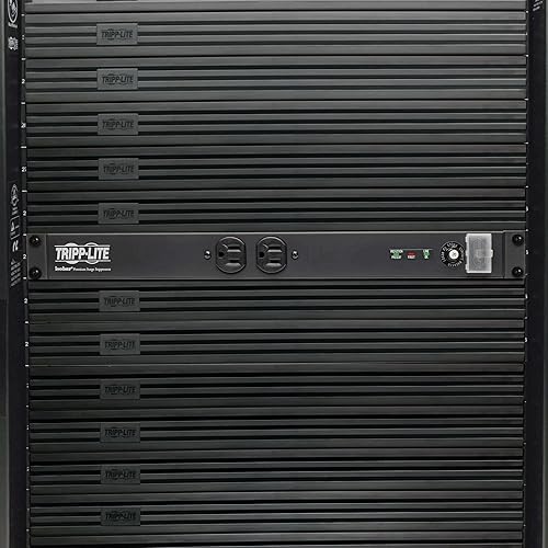 Tripp Lite IBAR12-20T Isobar Surge Protector Rackmount 20A 12 Outlet 15 Feet Cord 1URM Grey 20 Amps 20A + Isobar Surge Protection + L5-20P