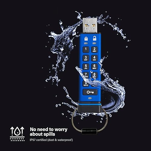 iStorage datAshur PRO 4 GB | Encrypted USB Memory Stick | FIPS 140-2 Level 3 Certified | Password Protected | Dust/Water Resistant 4GB datAshur PRO
