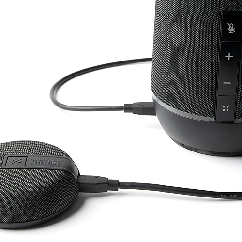 Owl Labs Expansion Mic for Meeting Owl 3 / Meeting Owl 4+ - Extend Audio Reach in Larger Spaces by 8 feet (2.5 Meters) in The Direction of The mic - Charcoal