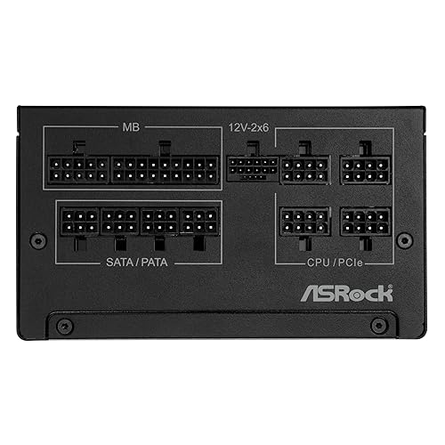 ASRock Steel Legend SL-750G 750W Power Supply ATX3.1 iCOOL Full Modular 10 Years Warranty 135 mm FDB Fan 80 Plus Gold Cybenetics Platinum PCIe5.1 12V-2x6 Cable Japanese Capacitor 5V Boost Gold Steel Legend 750W