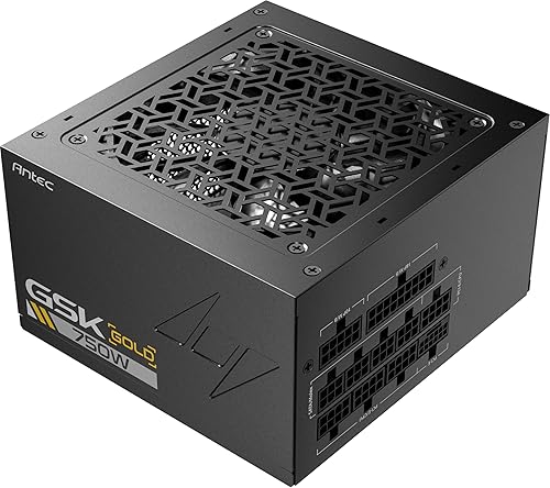 ANTEC GSK750 V2 ATX3.1, 750W Full Modular PSU, 80 Plus Gold Certified, PCIE 5.1 Support, PhaseWave Design, Zero RPM Manager, 120mm Silent Fan, 10-Year Warranty, Braised Cable