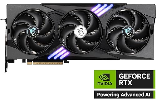 MSI Gaming RTX 5070 Ti 16G Gaming Trio OC Graphics Card (16GB GDDR7, 256-bit, Extreme Performance: 2580, DisplayPort x 3 2.1a, HDMI 2.1b, NVIDIA Blackwell Architecture)