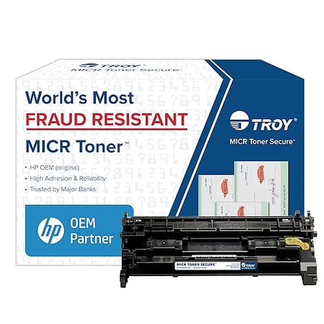 TROY 4001/4101 MICR Toner Secure Standard Yield Cartridge, Check Printing, Coordinating HP Part Number: W1480A, Yields 2900 Pages