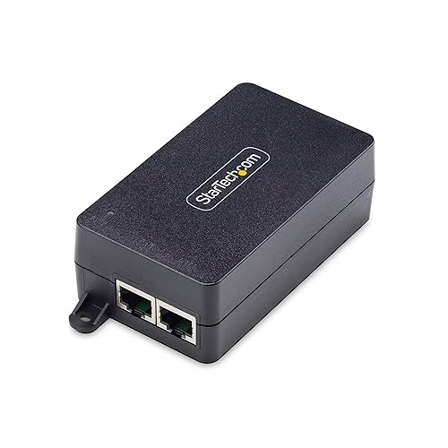 StarTech.com 1-Port Gigabit PoE+ Injector, 10M/100M/1G Ethernet, PoE/PoE+ (802.3af/802.3at), 30W Power Budget, Wall Mountable 1 Gbps