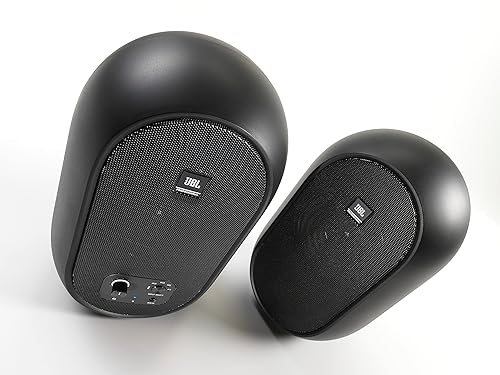 JBL Professional 1 Series 104-BT Compact Desktop Reference Monitors with Bluetooth, Black, Sold as Pair, 4.5-inch Speaker Black 104BT Black