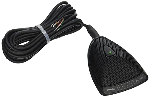 Shure MX392/O Condenser Microphone - Omni, Black