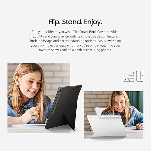 SAMSUNG Tab S10 FE/+ Smart Book Cover, Black