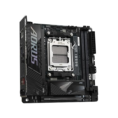 GIGABYTE B850I AORUS PRO AMD AM5 LGA 1718 Motherboard, Mini-ITX, DDR5, 2X M.2, PCIe 5.0, USB-C, WIFI7, 2.5GbE LAN, EZ-Latch, 5-Year Warranty