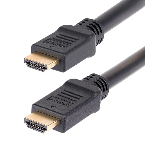 StarTech.com 10m (32.8ft) Active HDMI 2.0 Cable, CMP, Plenum Rated, High Speed HDMI Cable, 4K 60Hz, HDR10/HDCP 2.2/ARC