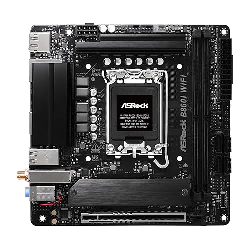 ASRock Intel Core Ultra B860 LGA1851 B860I WiFi 6E DDR5 8933 MHz 128GB M.2 Mini ITX Motherboard SATA3 6.0 Gb/s PCIe 5.0