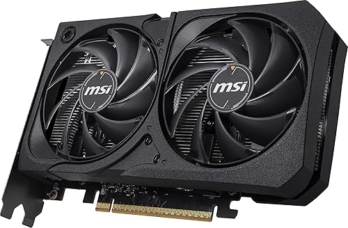 MSI Gaming RTX 5050 8G Shadow 2X OC Graphics Card (8GB GDDR6,128-bit, Extreme Performance: 2617 MHz, DisplayPort x3 2.1a, HDMI 2.1b, NVIDIA Blackwell Architecture)