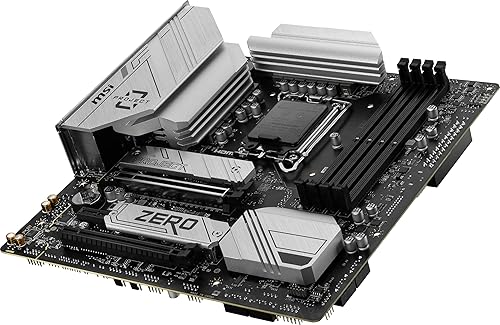 MSI B760M Project Zero Gaming Motherboard (Support 14th/13th/12th Gen Intel Processors, LGA 1700, DDR5, PCIe 5.0, M.2 Slots, 2.5Gbps LAN, USB 3.2 Gen2, Wi-Fi 6E, mATX) B760M PROJECT ZERO mATX