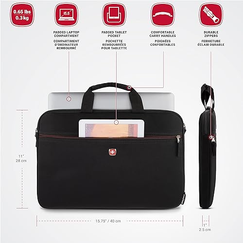 SWISSGEAR 0927H - 15.6" Laptop Sleeve Computer - Black