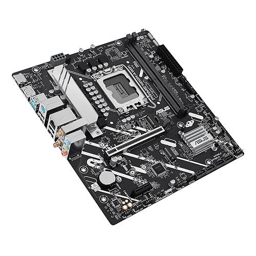 ASUS Prime H810M-A WiFi-CSM Intel® H810 LGA 1851 mATX Motherboard, 6+1+1+1 Discrete MOS, DDR5, PCIe 4.0, 2X M.2, Intel® 1Gb Ethernet, Wi-Fi 6, DisplayPort, HDMI™, USB 10Gbps, Front USB 5Gbps Type-C®