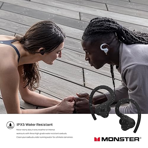 Monster In-Ear Headphones True Wireless, DNA Fit, Black/Red