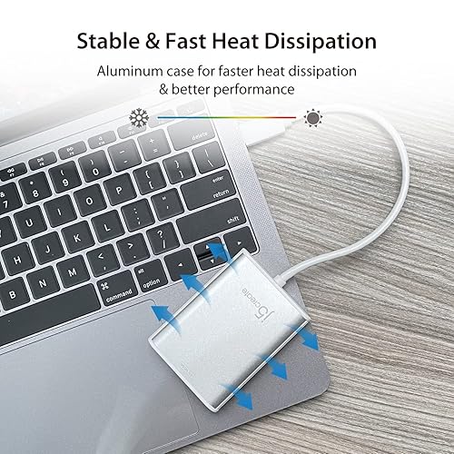 j5create USB 3.0 to 4K HDMI Display Adapter USB 3.0 Male Type-A Connector | HDMI Female Connector | 4K UHD | Resolution Up to 3840 x 2160 @ 30 Hz | Aluminum Housing (JUA354)