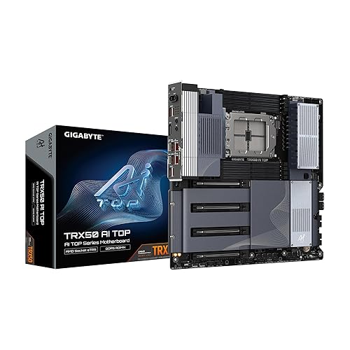 GIGABYTE TRX50 AI TOP sTR5 AMD TRX50 EATX Motherboard - DDR5, PCIe 5.0 M.2, PCIe 5.0, USB4 Type-C, Wi-Fi 7, Marvell 10GbE
