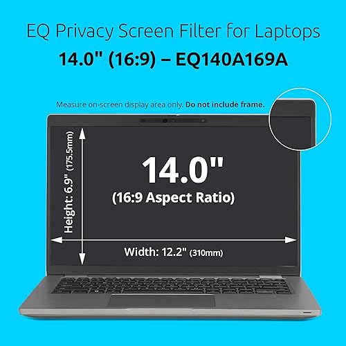 Kensington EQ Privacy Screens Filter 14 inch 16:9