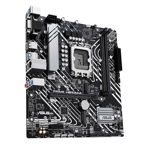 ASUS Prime H610M-A-CSM Intel® H610 (LGA 1700) CSM Business mATX Motherboard, with PCIe 4.0, 2X M.2, DDR5, 1GbE LAN, DP, HDMI™, VGA, USB 3.2 Gen 2 Ports, ASUS Control Center Express IT Management
