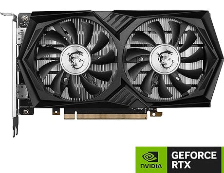 MSI Gaming RTX 3050 Gaming X 6G Graphics Card (NVIDIA RTX 3050, 96-Bit, Boost Clock: 1507 MHz, 6GB GDDR6 14 Gbps, HDMI/DP, Ampere Architecture)