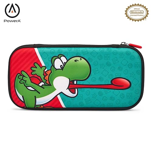 PowerA Slim Case for Nintendo Switch Systems - Mario: Go Yoshi, Protective Case, Gaming Case, Console Case, Accessories, Storage, Officially licensed, Go Yoshi, Slim, Go Yoshi Slim Go Yoshi