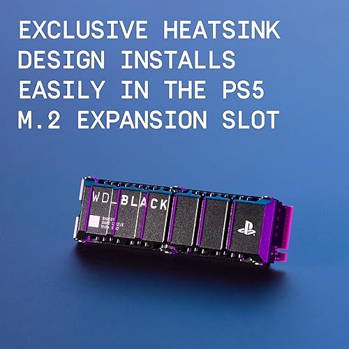 WD_BLACK 8TB SN850P NVMe M.2 SSD Officially Licensed Storage Expansion for PS5 Consoles, up to 7200MB/s, with heatsink - WDBBYV0080BNC-WRSN 8TB Up to 7,200MB/s