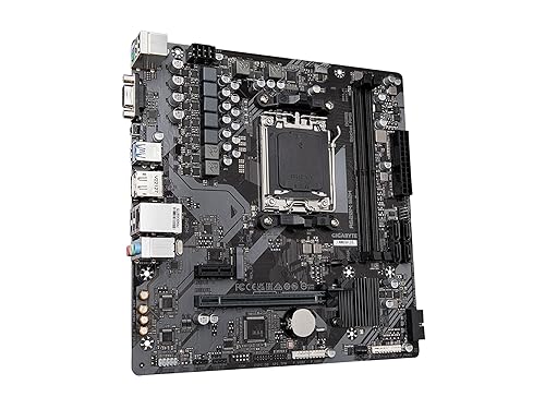 GIGABYTE A620M S2H (AM5/ LGA 1718/ AMD/ A620/ Micro ATX/ 5-Year Warranty/ DDR5/ Single M.2/ PCIe 4.0/ USB 3.2 Gen1/ Realtek 1GbE LAN/Q-Flash Plus/PCIe EZ-Latch/Motherboard)