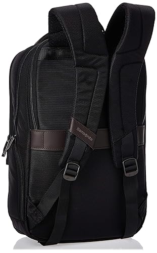 Samsonite Kombi Business Backpack, Black/Brown, 16.25 x 10.5 x 5-Inch 16.25 x 10.5 x 5-Inch Black/Brown