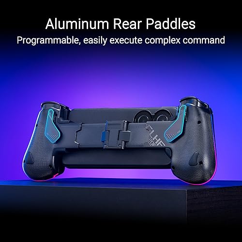 ASUS Mobile Gaming Controller for ROG Tessen/Android/Up to 7 inch, Thickness 7-14.5mm Smartphone-Mountable, Foldable Design, USB-C Connection, Button Remap, Pass-Through Charging, Authorized Dealer